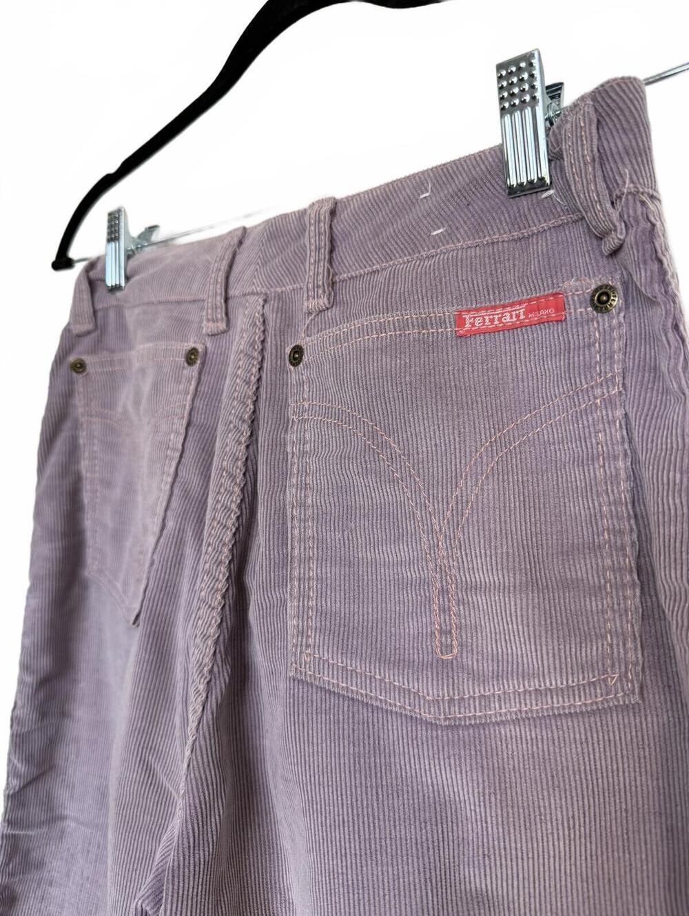 Vintage GEM Rare Ferrari‎  Lavender Corduroy Pants